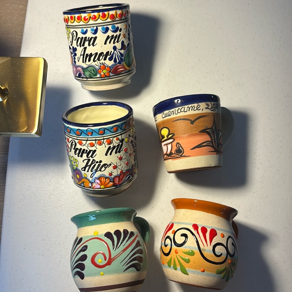 Mexican mugs from Puebla and Mexico City $15 each